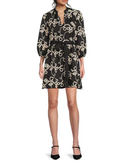 Sam Edelman Women's Rope Embroidered Minidress