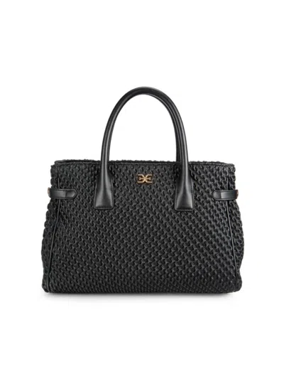 Sam Edelman Women's Rowan Braided Top Handle Bag In Black