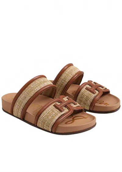 SAM EDELMAN WOMEN'S ROWAN SLIDE SANDAL IN BROWN