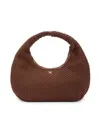 Sam Edelman Women's Medium Rowan Textured Hobo Bag In Brandy