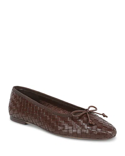 Sam Edelman Women's Ruthie Leather Ballet Flats In Brown
