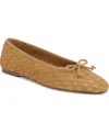 Sam Edelman Ruthie Woven Ballet Flat In Desert Tan Suede