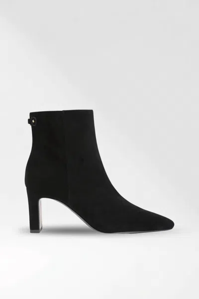 Sam Edelman Women's Saige Ankle Bootie In Black Suede