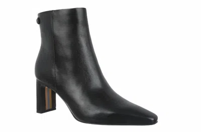 SAM EDELMAN WOMEN'S SAIGE LEATHER ANKLE BOOTIE - MEDIUM IN BLACK