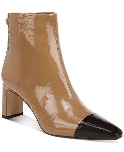 Sam Edelman Women's Saige Snip-toe Dress Booties In Camel Sand,rich Chocolate
