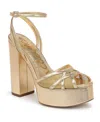 Sam Edelman Sandy Ankle Strap Platform Sandal In Multi