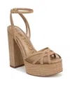 Sam Edelman Sandy Ankle Strap Platform Sandal In Multi
