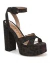 Sam Edelman Savannah Ankle Strap Platform Sandal In Multi