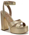 Sam Edelman Savannah Ankle Strap Platform Sandal In Animal Print