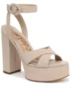 Sam Edelman Savannah Ankle-strap Heels In Neutral