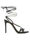 Sam Edelman Women's Scarlette Ankle Tie High Heel Sandals In Black