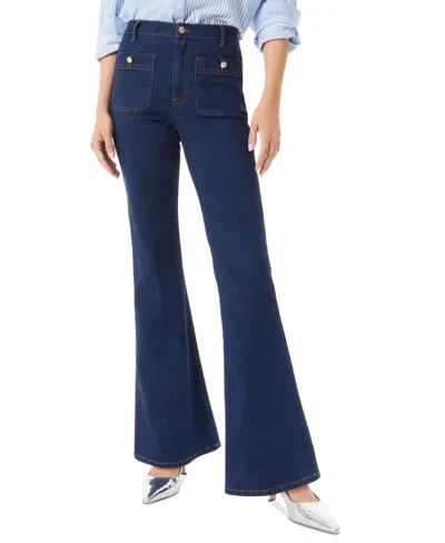 Sam Edelman Women's Skinny Flare-leg Patch Pockets Pants In Cameo