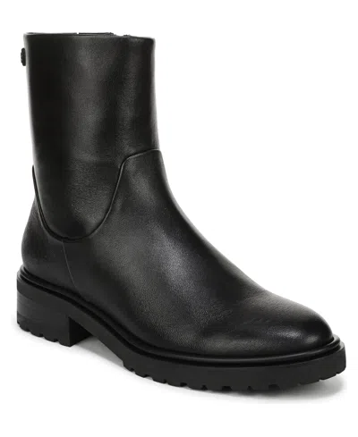 Sam Edelman Women's Sky Zip Short Block Heel Boots In Black