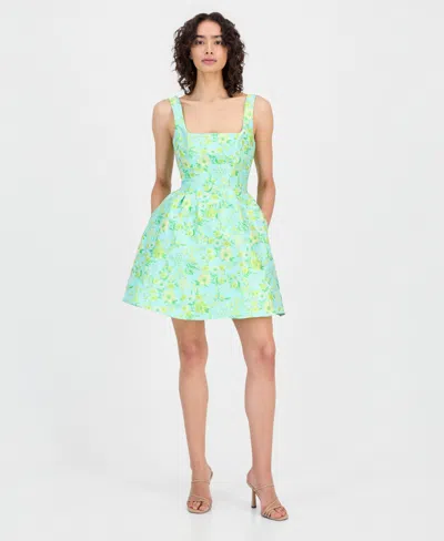 Sam Edelman Spring Garden Mini Dress In Green