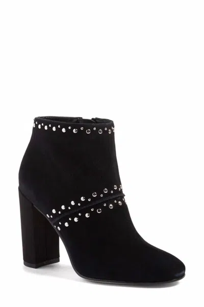 Sam Edelman Women's Studded Suede Leather Ankle Boots In Black