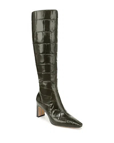 Sam Edelman Women's Sylvia 2 Leather Tall Boots In Green