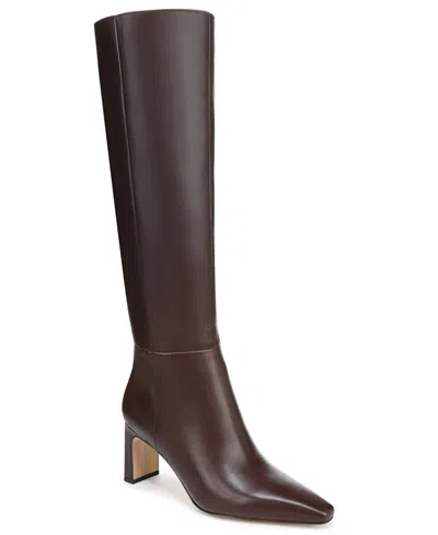 Sam Edelman Women's Sylvia Extra Wide Calf Zip Tall Boots In Brown