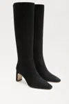 Sam Edelman Women Sylvia Knee High Boot In Black Suede In Black