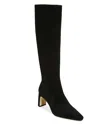 Sam Edelman Women's Sylvia Pointed Toe High Heel Boots In Black