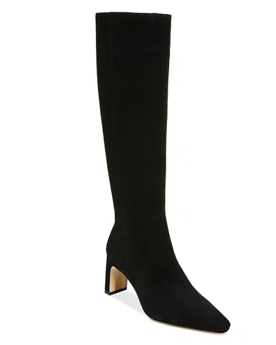 SAM EDELMAN WOMEN'S SYLVIA WIDE CALF POINTED TOE HIGH HEEL BOOTS