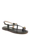 Sam Edelman Women's Tenly Strappy Flat Sandals In Black