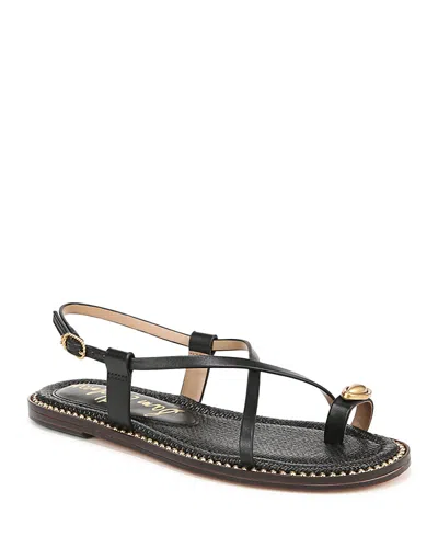 Sam Edelman Women's Tenly Strappy Flat Sandals In Black