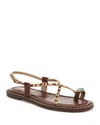 Sam Edelman Tenly Toe-ring Sandals In Brown