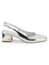 Sam Edelman Terra Slingback Pump In Soft Silver