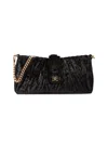 Sam Edelman Women's Ellie Textured Convertible Clutch In Black Velvet