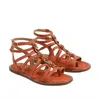 Sam Edelman Tianna Gladiator Sandal Terra Orange Weave In Multi