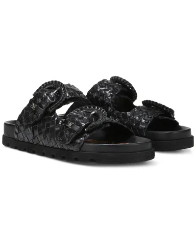Sam Edelman Women's Tiffanie Slide Flat Sandals In Black