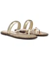 Sam Edelman Tillie Strappy Slide Sandal Modern Ivory Leather In Modern Ivory
