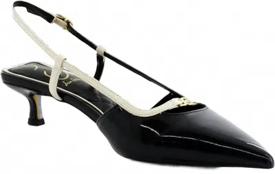 Sam Edelman Women's Toni Pump In Black/white Patent In Multi