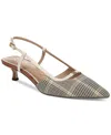 Sam Edelman Women's Toni Pointed Toe Kitten Heel Pumps In Oat Multi,alpine Ivory