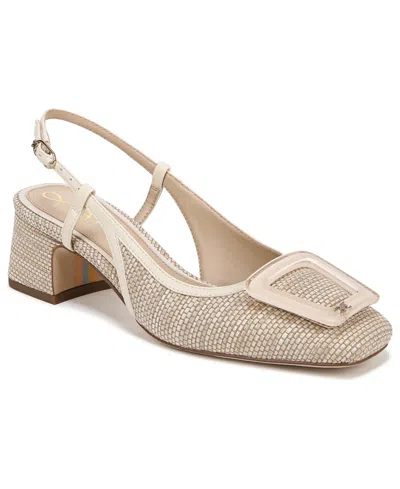 SAM EDELMAN WOMEN'S TRACIE BUCKLED SLINGBACK BLOCK-HEEL PUMPS