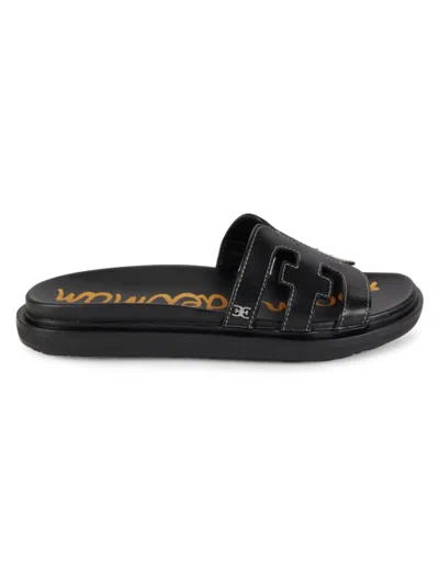 Sam Edelman Women's Valerie Leather Sandals In Black
