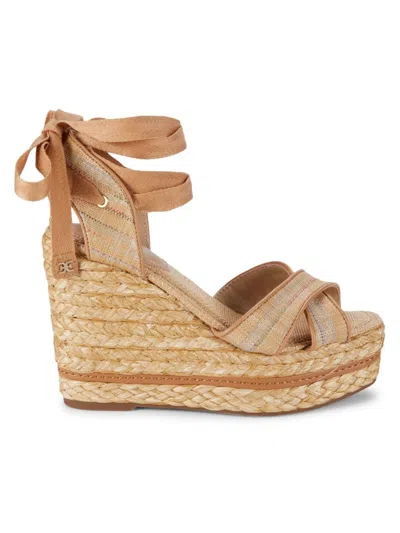 Sam Edelman Women's Vaughn Espadrille Wedge Sandals In Leopard