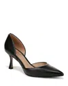 Sam Edelman Victoria Pointed Toe Pump Black Leather In Black