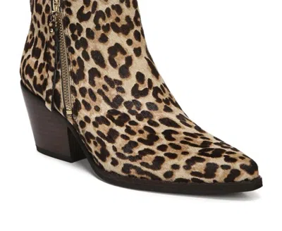 Sam Edelman Women's Walden Genuine Calf Hair Bootie In Sand In Animal Print