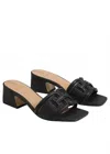 Sam Edelman Women's Waylon Block Heel Slide In Black In Black