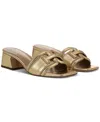 Sam Edelman Waylon Slide Sandal In Amber Gold