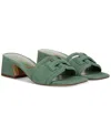 Sam Edelman Waylon Slide Sandal In Green Garden Suede Leather