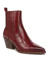 Sam Edelman Women's West Leather Booties In Red