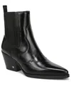 Sam Edelman West Ankle Boot Black Leather In Black