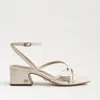 Sam Edelman Whitley Block Heel Sandal Modern Ivory Leather In Neutral