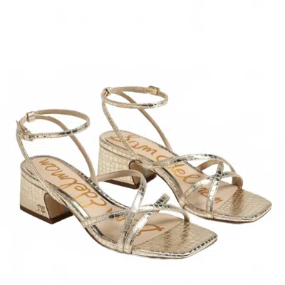 SAM EDELMAN WOMEN'S WHITLEY SEXY ANKLE STRAP IN GOLD