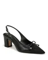 Sam Edelman Willette Slingback Pointed Cap Toe Pump In Black