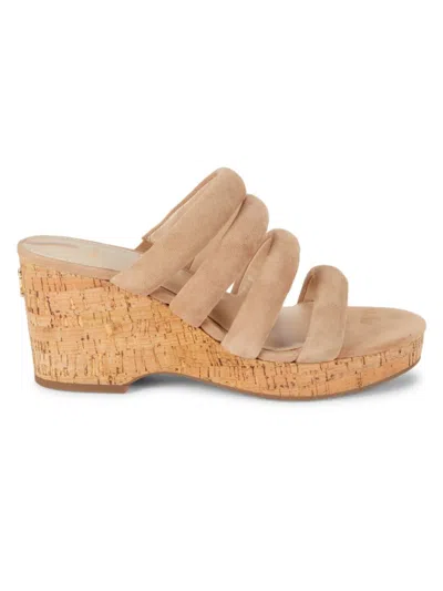 Sam Edelman Women's Yuki Suede Espadrille Wedge Sandals In Caramel