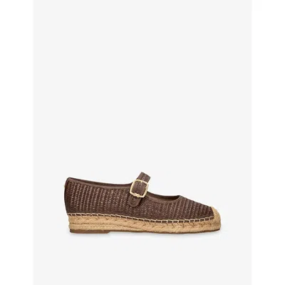 Sam Edelman Womens  Mackie Raffia Ballet Flats In Brown