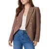 Sam Edelman Imogen Mix Pattern Double Breasted Blazer In Multi